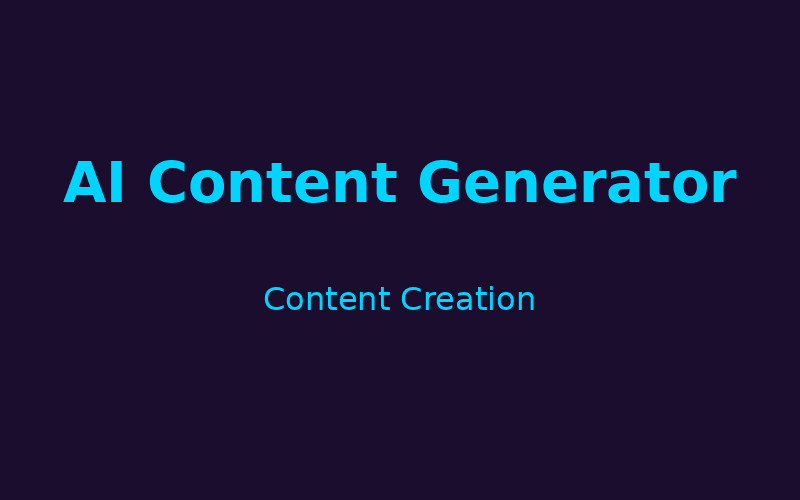 AI Content Generator - Intelligent Writing Assistant