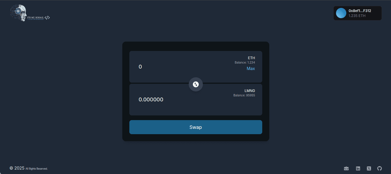 Simple DEX - Decentralized Exchange
